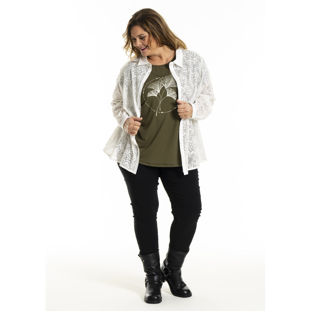 Gozzip Woman GMyra Lace Shirt Shirt White