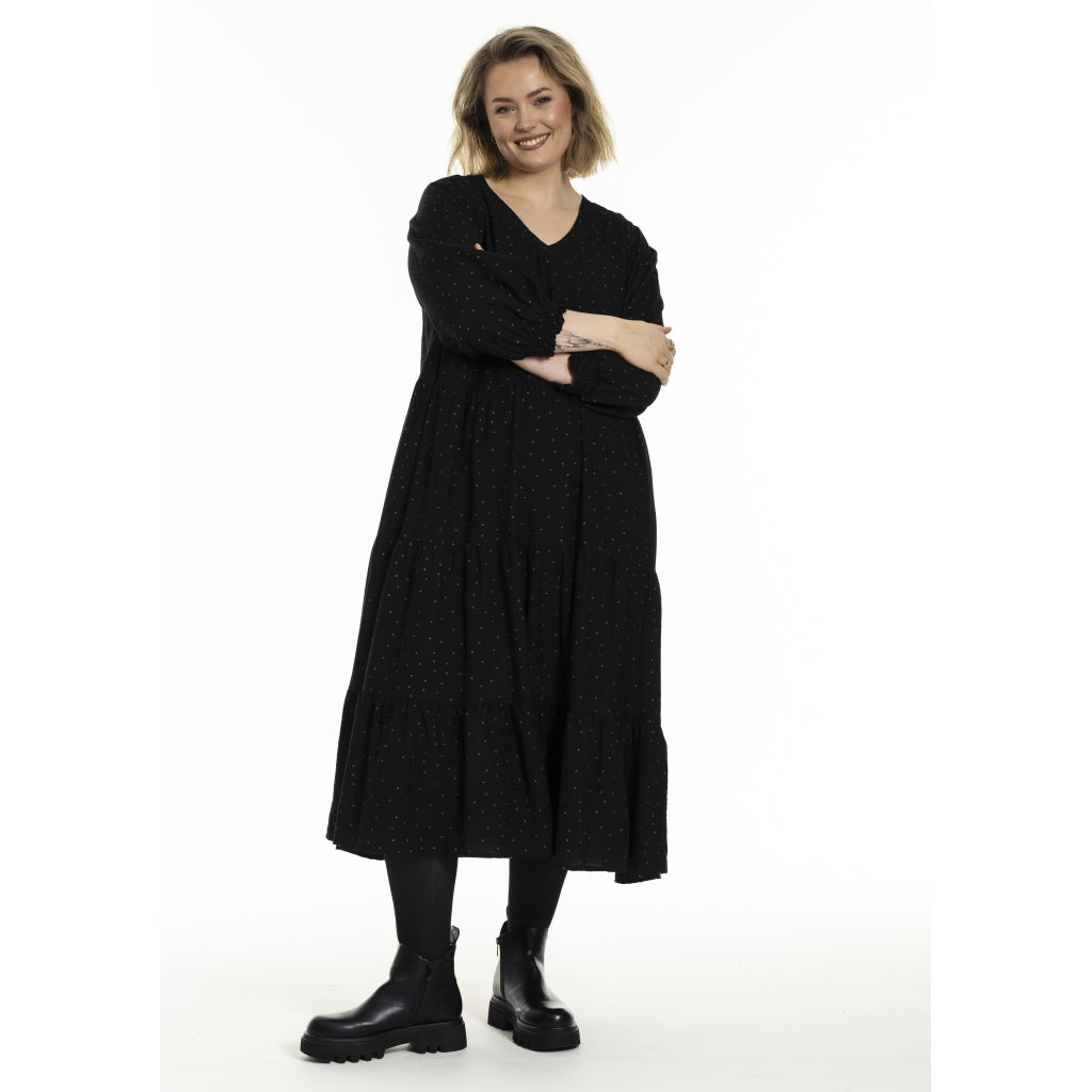 Gozzip Woman GNanna Dress Dress Black/Gold