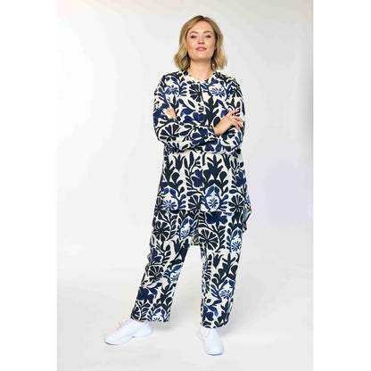 Gozzip Woman GOda Pants Pants Blue print