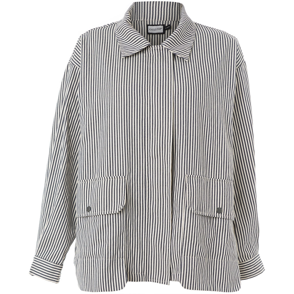 Gozzip Woman GPernille Jacket Jacket Blue/White stripe