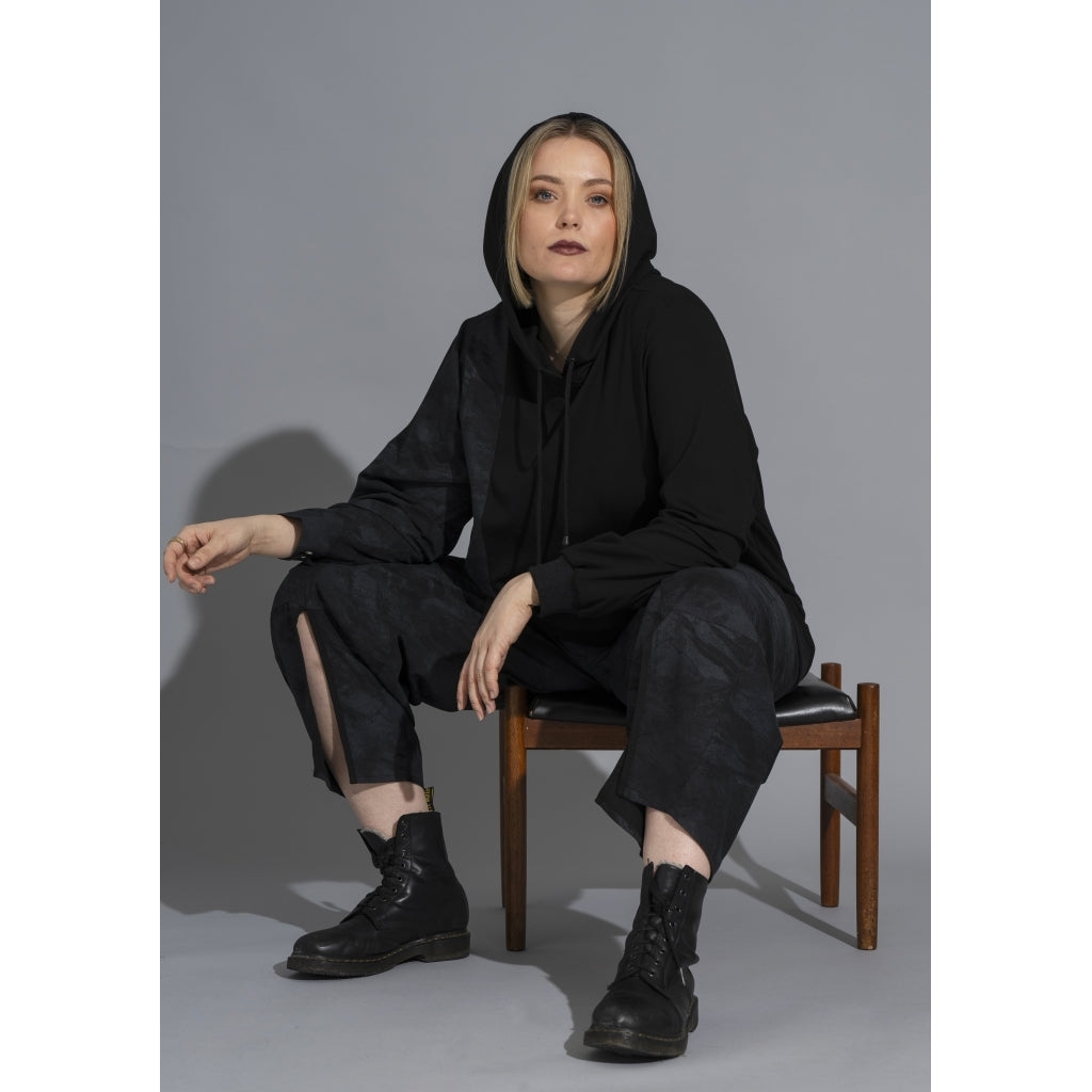 Gozzip Woman GRose Hoodie Hoodie Black