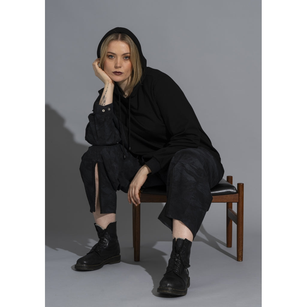 Gozzip Woman GRose Hoodie Hoodie Black