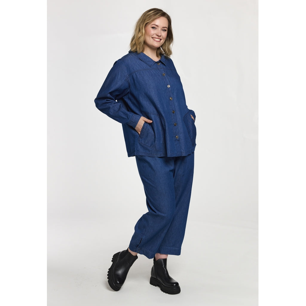 Gozzip Woman GSia DenimJacket Jacket Denim Blue