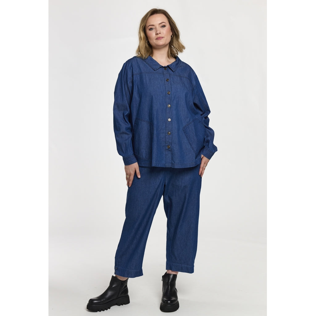 Gozzip Woman GSia DenimJacket Jacket Denim Blue