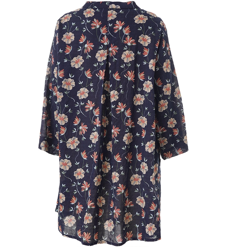 Gozzip Woman GSkuld Tunic Tunic Navy Print