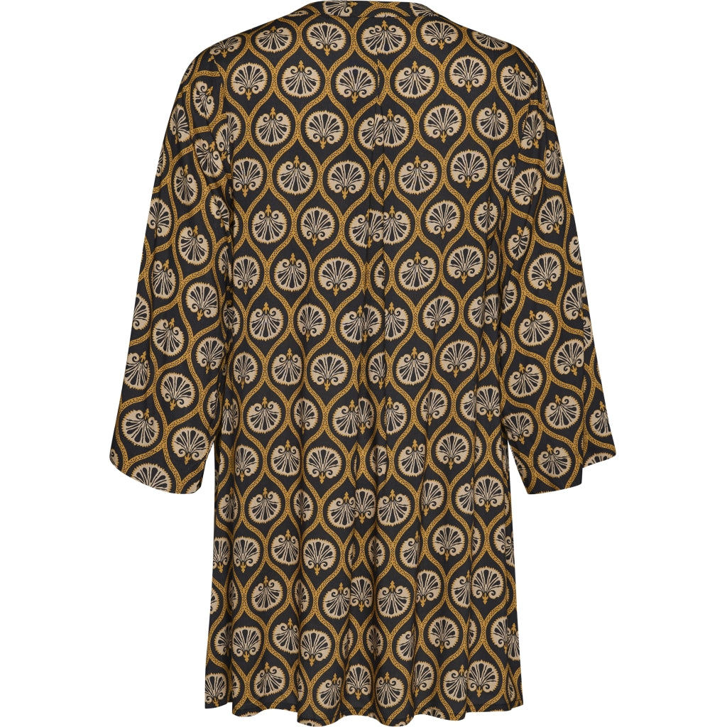 Gozzip Woman GSkuld Tunic Tunic Black with brown and sand pattern