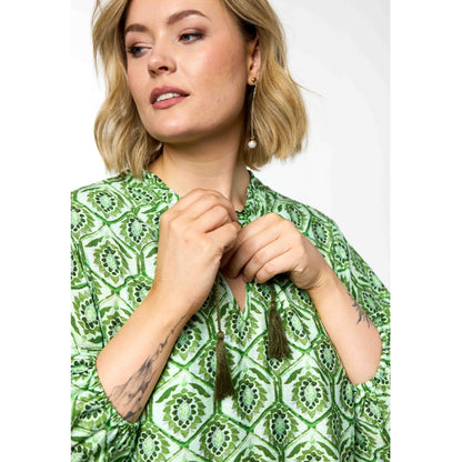 Gozzip Woman GUna Dress Dress Green Print