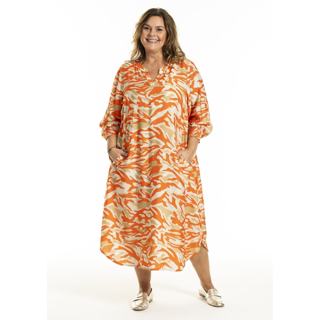 Gozzip Woman GValdis Dress Dress Coral-Beige