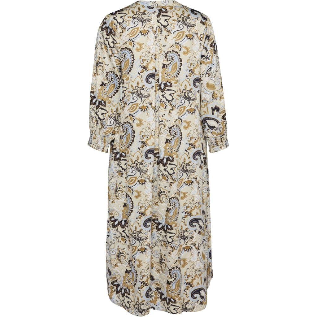 Gozzip Woman GValdis Dress Dress Sand with blue print
