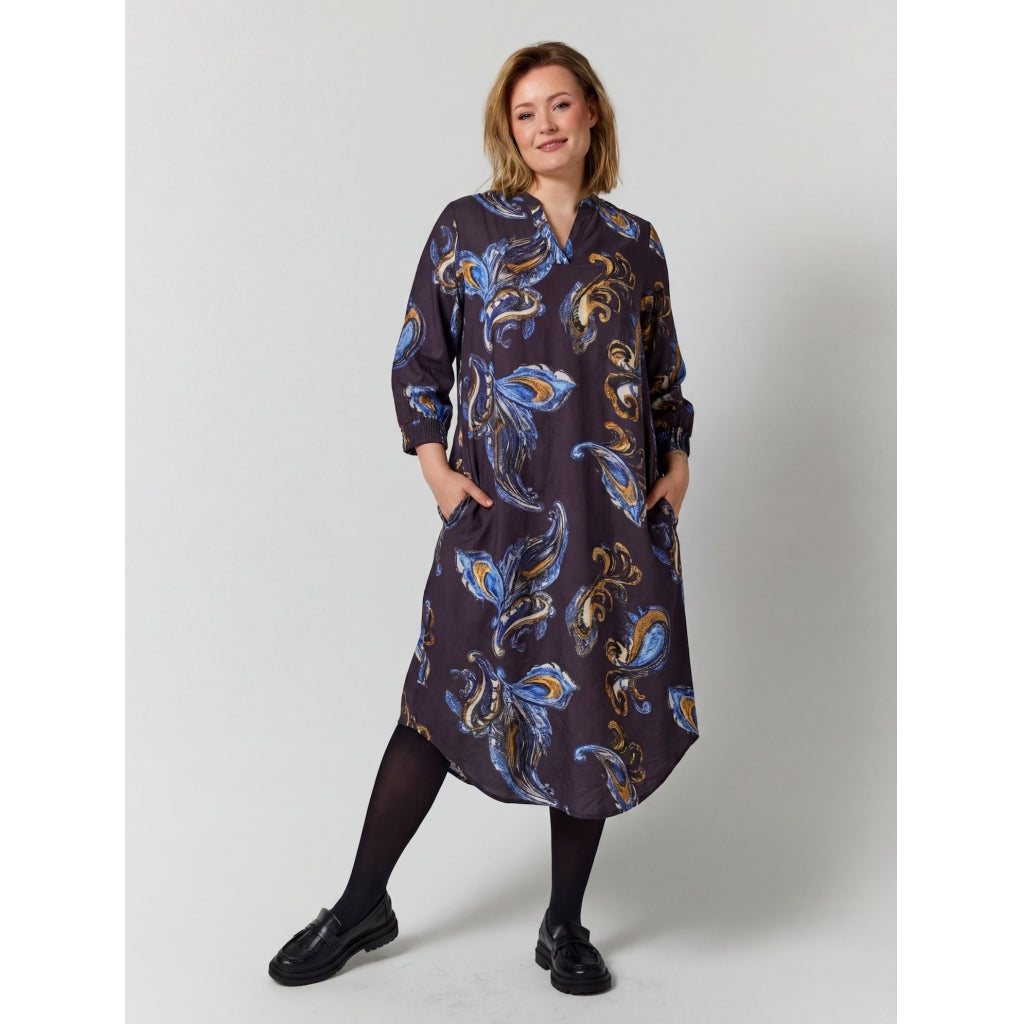 Gozzip Woman GValdis Dress Dress Blue print