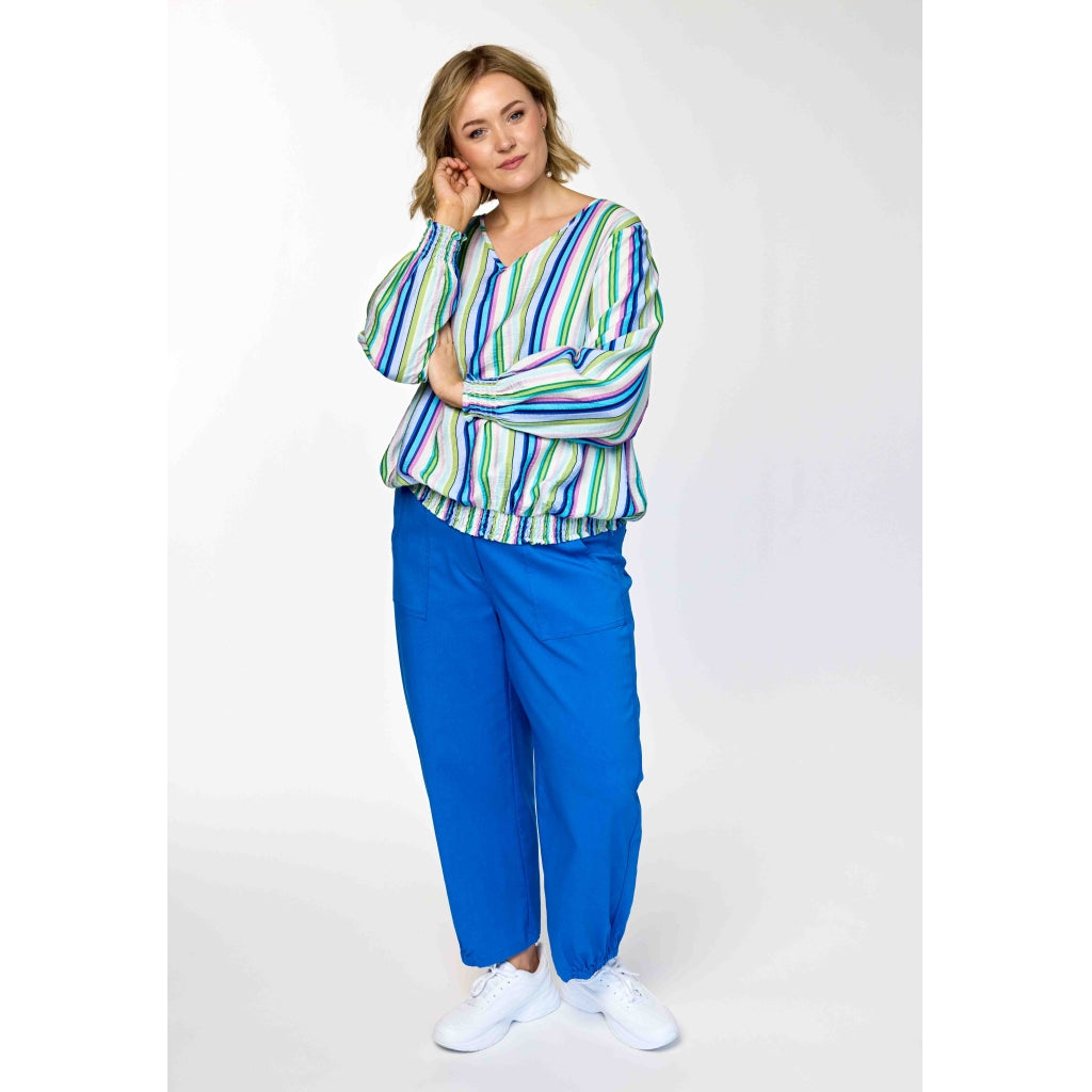 Gozzip Woman GVera Blouse Blouse Green Print