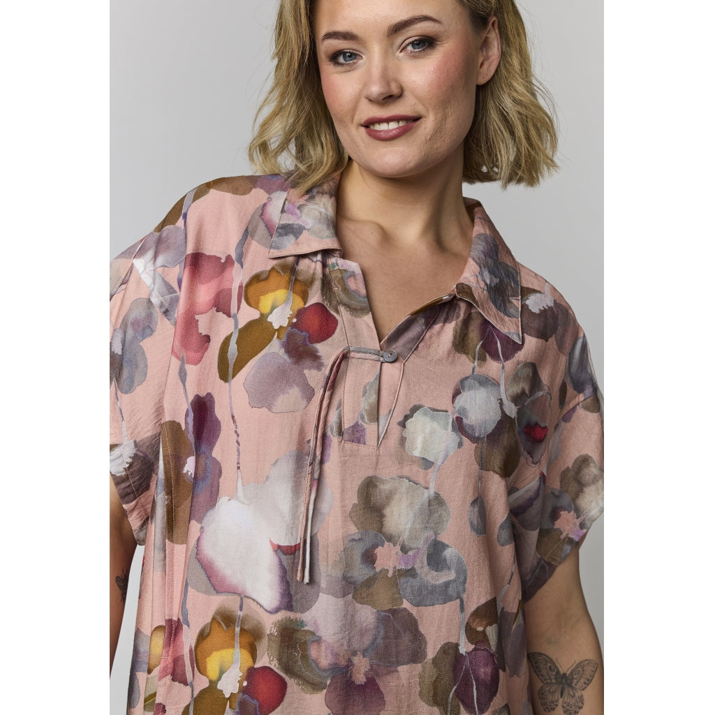Gozzip Woman GViona Dress Dress Dusty rose with large flowers