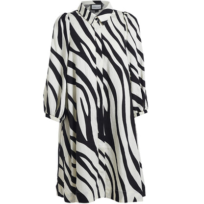 Gozzip Woman GWilma Dress Dress Black/Offwhite