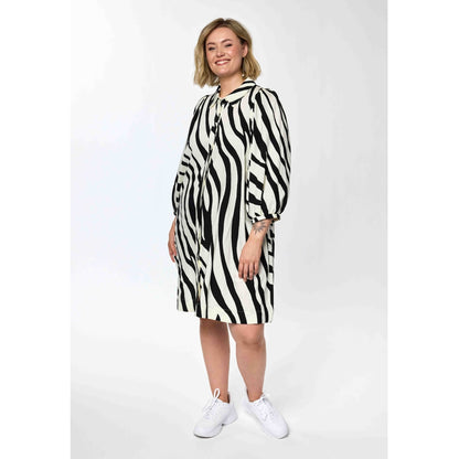 Gozzip Woman GWilma Dress Dress Black/Offwhite