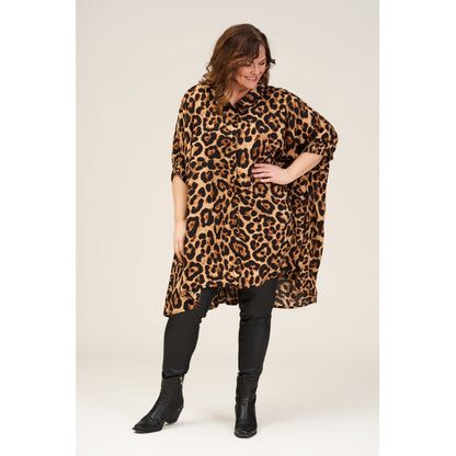 Gozzip Woman Gerda Oversize shirt Tunic Oversize shirt tunic Animal print