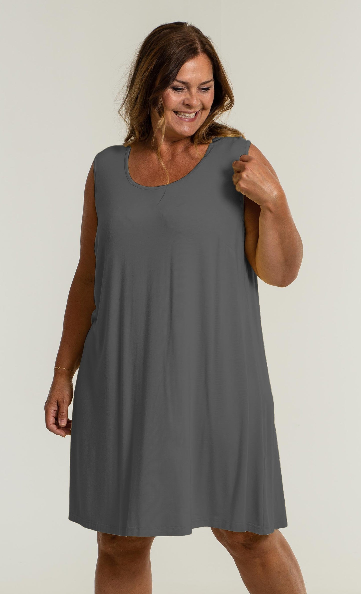 Gozzip Woman Gitte Panel Dress Panel Dress 13 Grey