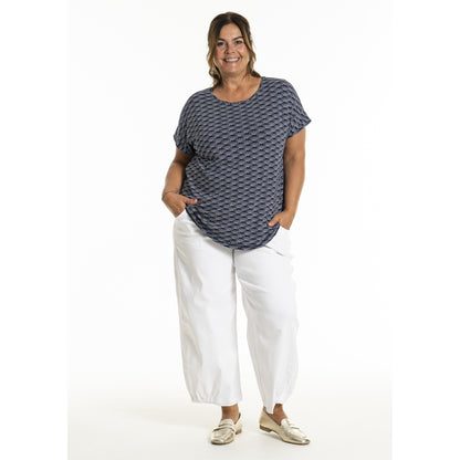 Gozzip Woman Gitte T-shirt with print T-Shirt Navy Print