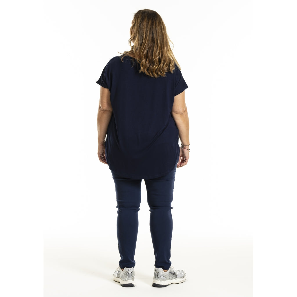 Gozzip Woman Gitte T-shirt with print T-Shirt Navy