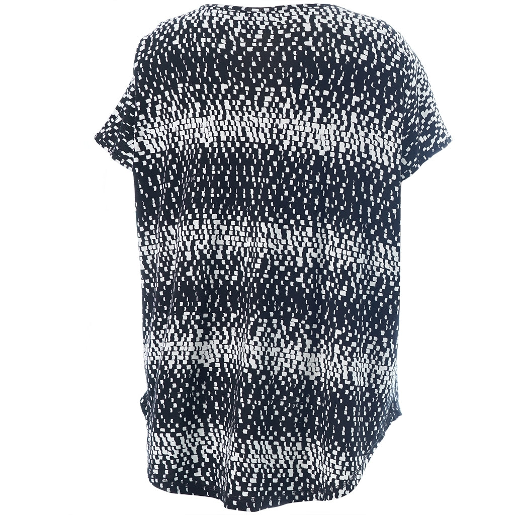 Gozzip Woman Gitte T-shirt with print T-Shirt Black/White