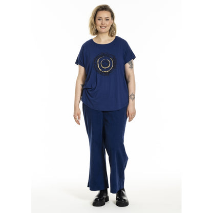 Gozzip Woman Gitte T-shirt with print T-Shirt Blue