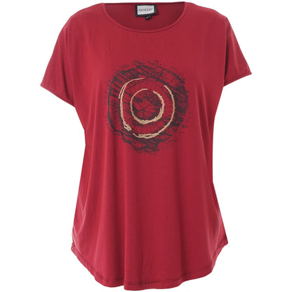 Gozzip Woman Gitte T-shirt with print T-Shirt Scarlet