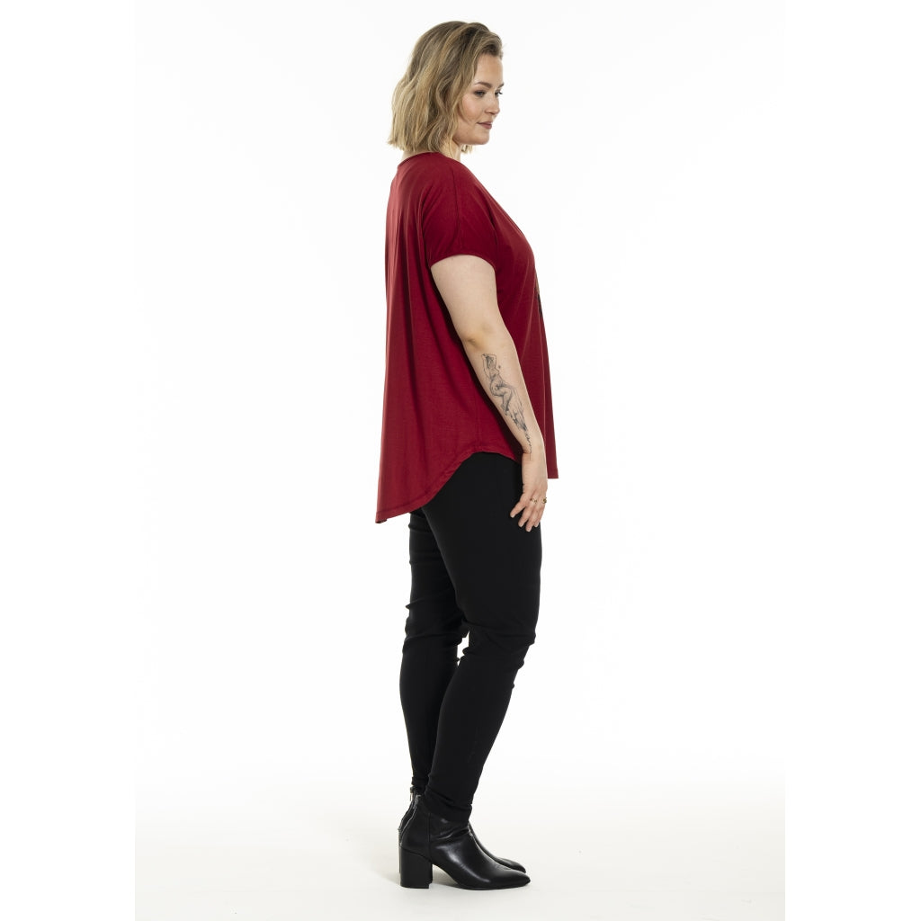 Gozzip Woman Gitte T-shirt with print T-Shirt Scarlet