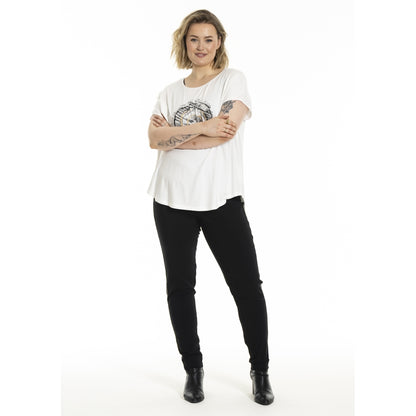 Gozzip Woman Gitte T-shirt with print T-Shirt White