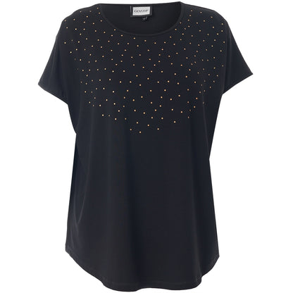 Gozzip Woman Gitte T-shirt with print T-Shirt Black