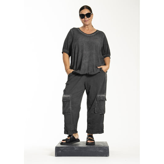 Gozzip Woman Glena Blouse Blouse Washed black