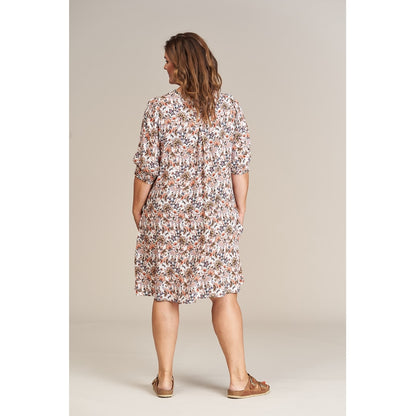 Gozzip Woman Jenny Shirt Tunic Shirt Tunic Dusty peach print