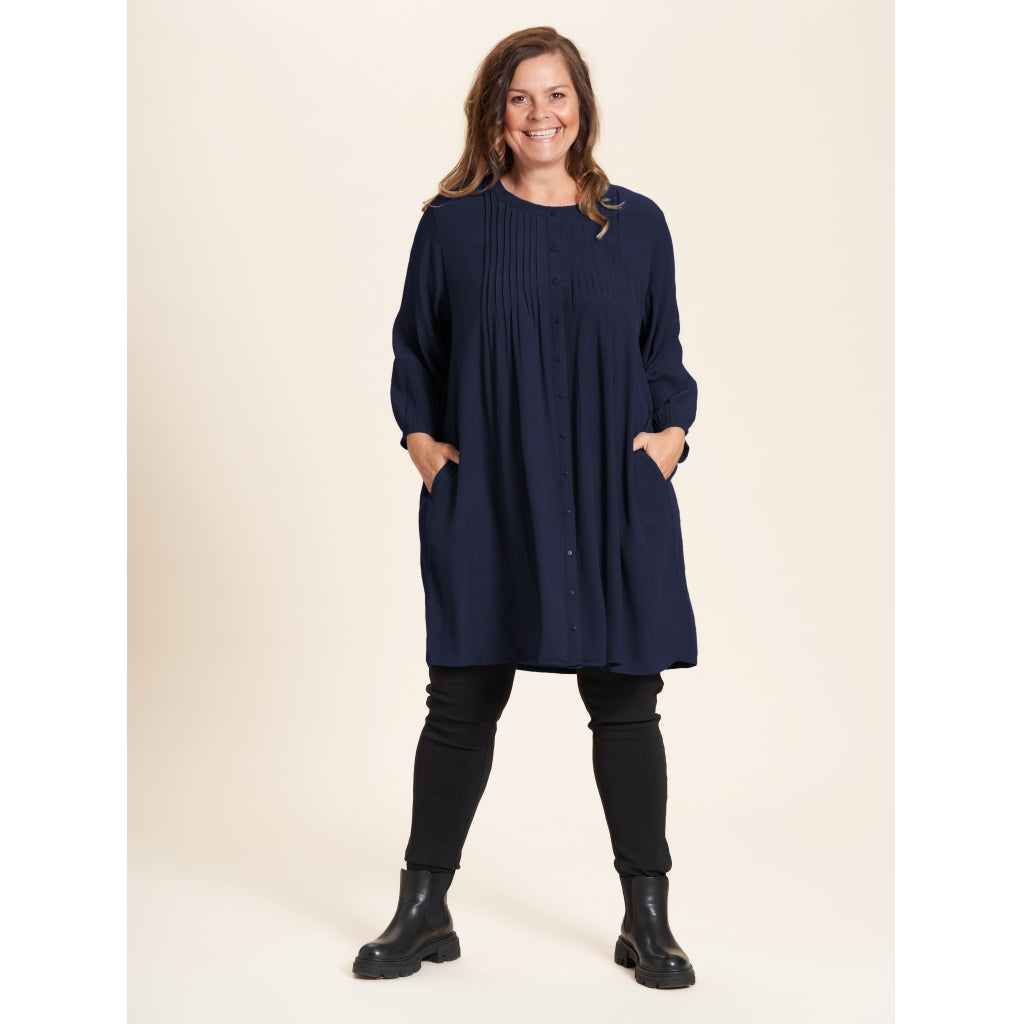 Gozzip Woman Johanne Shirt Tunic Shirt Tunic Navy