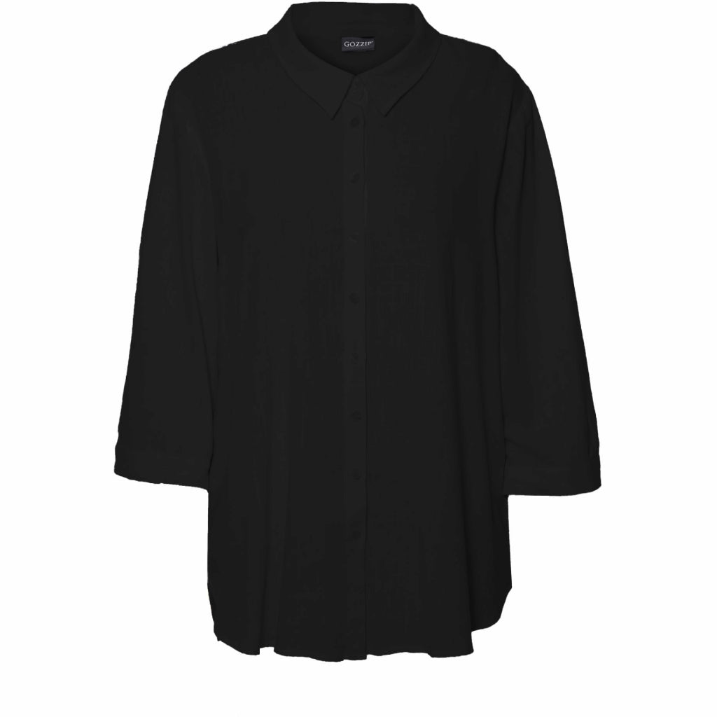 Gozzip Woman Karina Shirt Blouse - FLERE FARVER Shirt Blouse Black