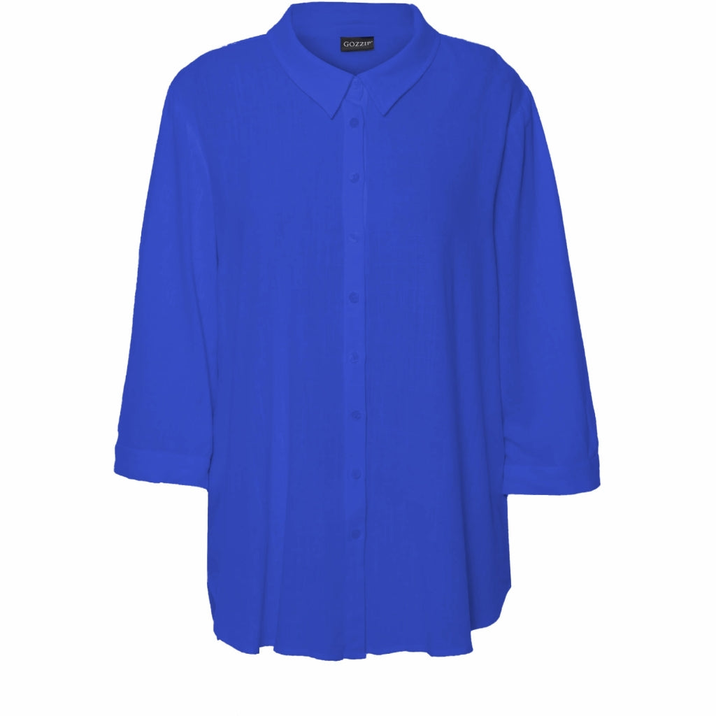 Gozzip Woman Karina Shirt Blouse - FLERE FARVER Shirt Blouse Blue
