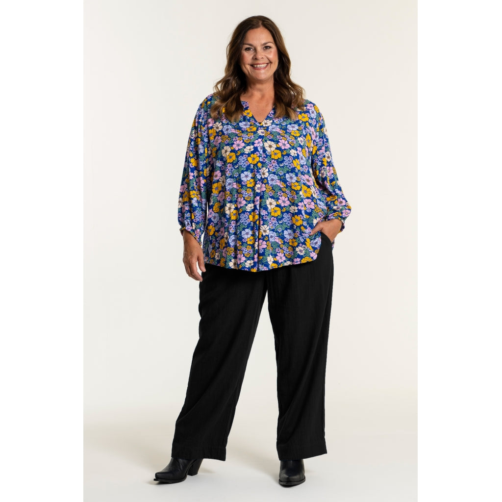 Gozzip Woman Lissi Loose Pants - FLERE FARVER Loose Pant Black