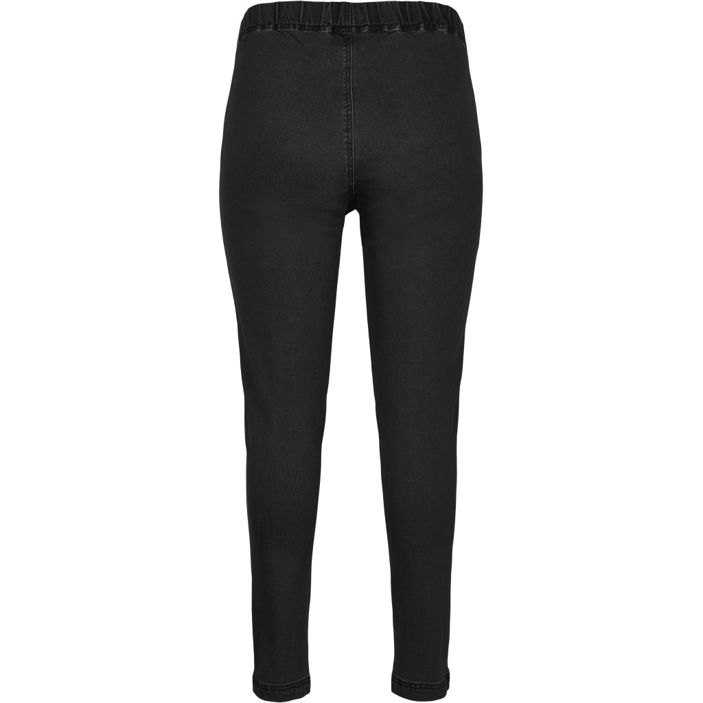 Gozzip Woman Maya Denim Leggings Leggings Black denim
