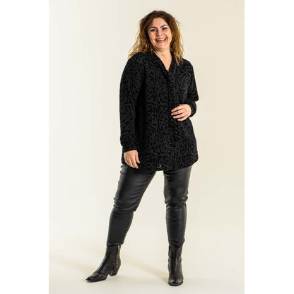 Gozzip Woman Monika Coated Leggings - FLERE FARVER Coated Leggings Black